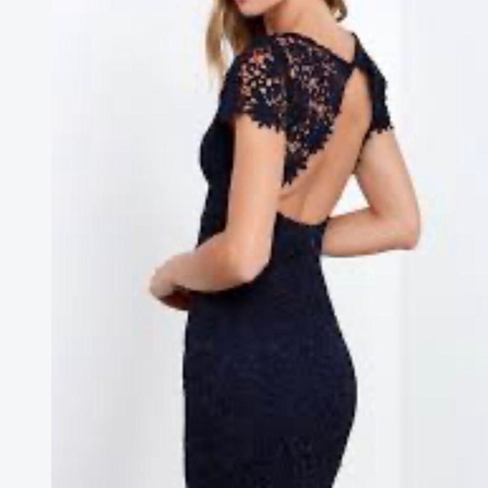 Lulus Women's Blue and Navy Dress
